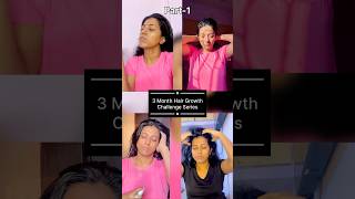 3 month Hair Growth Challenge Series  Part1 haircare hairgrowth [upl. by Relyuc]