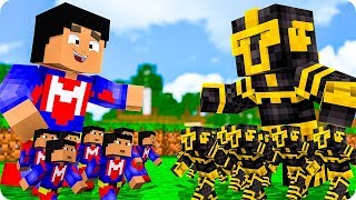 SOLDADOS DE MASSI VS SOLDADOS DE ELYAS EN MINECRAFT 😱 [upl. by Einiar]