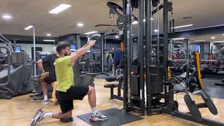 Half Kneeling Cable Face Pull  Exercise Library  Romain Kollar [upl. by Anaeg]