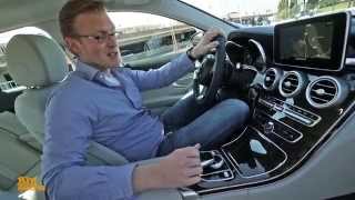 Our Test Drive of the New MercedesBenz CClass W205 German [upl. by Ajiat]