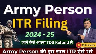 Army Person ITR Filing Online 202425  ITR 1 Army Person  Itr filing online 202425 Army Person [upl. by Alessig880]