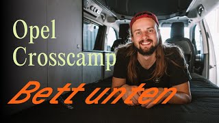 Opel Crosscamp Bett unten  Off by CamperBoys 2024 [upl. by Nirual41]