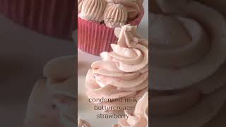 Condensed Milk Buttercream Strawberry Frosting [upl. by Etiragram820]