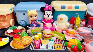 40 Minutes ASMR Satisfying Unboxing Wooden Breakfast Pink Cooking Kitchen amp BBQ Barbecue Toy Set [upl. by Nedak]