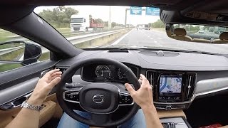 Volvo Pilot Assist S90  POV Test Drive [upl. by Foskett]