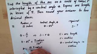 Angles and Radian Measures 71 [upl. by Allehc]