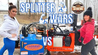 Eastonmade 1222 vs All Wood Musclewood Log Splitter Wars 116 [upl. by Rufford531]