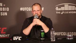 Gunnar Nelson talks KO loss to Santiago Ponzinibbio at UFC Fight Night Glasgow [upl. by Aserret]