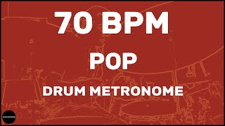 Pop  Drum Metronome Loop  70 BPM [upl. by Auqcinahs]