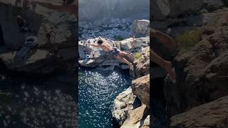 Parkour X Cliff Jumping 😳 [upl. by Eelac]