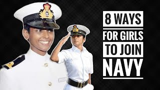 8 Ways For Girls To Join Indian Navy  How Girls Can Join Indian Navy Hindi [upl. by Haelak]