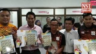 Malaysias Paralympics gold medallists make history again by appearing on stamps [upl. by Neona]