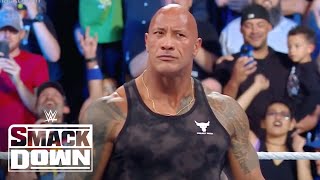 THE ROCK RETURNS TO SMACKDOWN  WWE SmackDown Highlights 91523  WWE on USA [upl. by Talanta158]