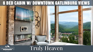 HighEnd Gatlinburg Cabin DOWNTOWN VIEWS FamilyFriendly Smoky Mountains Retreat 6 bed6bath [upl. by Faubion627]