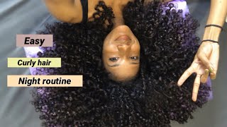 super quick curly hair night  morning routine  Laurscurls [upl. by Phillida]