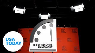 Doomsday Clock 2023 reveals it is 90 seconds to midnight  USA TODAY [upl. by Namialus]