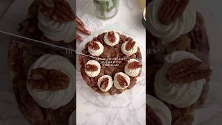 NOBAKE PECAN CHEESECAKE 🌰🍰 pecancheesecake dessert nobakecheesecake pecanrecipe [upl. by Sedaiuqlem]