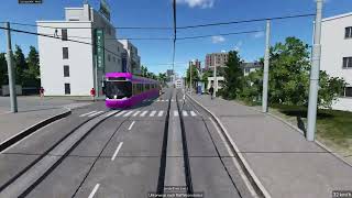 Transport Fever 77 Straßenbahn Sendai  Timelapse [upl. by Alicul]