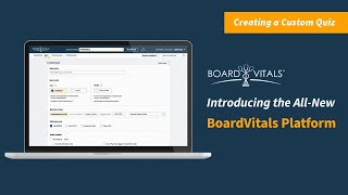 NEW BoardVitals Platform  Creating a Quiz [upl. by Aloke744]