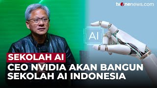 Wapres Gibran Menyebut CEO Nvidia akan Bangun Sekolah AI di Indonesia  OneNews Update [upl. by Elrebma]