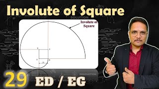 Involute of Square  Engineering Curves  Engineering Drawing  Engineering Funda [upl. by Ajssatsan693]