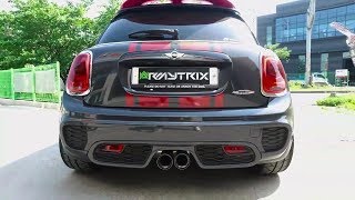 Mini Cooper F56 S w Armytrix Valvetronic Exhaust  Accelerations Pops amp Bangs [upl. by Nitsyrk]