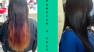 RePigmentar Color de Cabello de Naranja a Castano Natural [upl. by Sherilyn870]