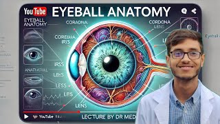 Eyeball Anatomy  Brain Eyeball Card  Anatomy bangla lectures [upl. by Nirtiak]