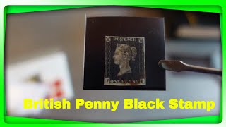 Adding a UK Penny Black stamp to my collection [upl. by Ttoille966]