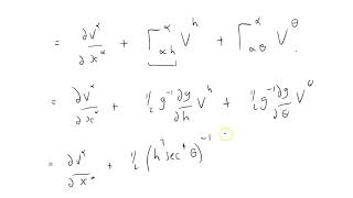 GRSS 040 divergence of a contravariant vector field using Christoffel symbols part one [upl. by Emanuel]