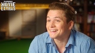 Kingsman The Golden Circle  Onset visit with Taron Egerton  Eggsy [upl. by Sudaorb]