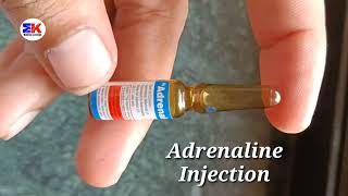 Adrenaline 05 injection  Adrenaline injection uses benefits review in Hindi [upl. by Nealey133]