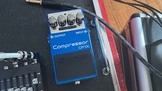 Boss CP 1X Compressor WAcoustic Guitar [upl. by Ainslie350]