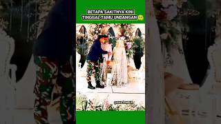 TNI di tinggal nikah oleh pujaan hatinya🥲bravotni shortvideotniad army kopassustentaratniad [upl. by Anirehc]