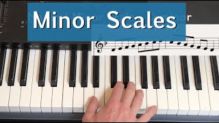 Minor Scales  Natural harmonic and melodic explained [upl. by Nevak]