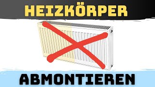 Heizkörper abmontieren im laufenden Betrieb für die Renovierung [upl. by Harbot]