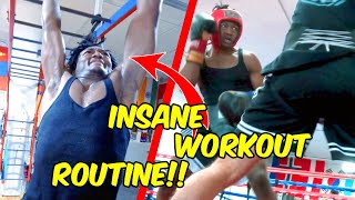 Can This Workout Make You a BOXING CHAMPION vlog [upl. by Nhtanhoj]