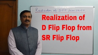 Realization of D Flip Flop from SR Flip Flop  Digital Electronics English [upl. by Lenoyl499]