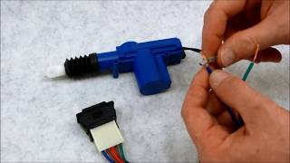 Simple 5 wire switch and door lock actuator kit [upl. by Enala]