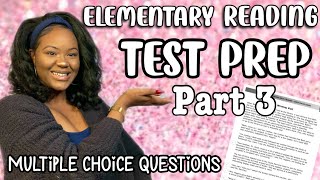 Reading Test Taking Tips Part 3  Multiple Choice Reading Questions  Upper Elementary EOG Practice [upl. by Gottwald]