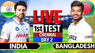 India vs Bangladesh 1st Test Day 2  Live Cricket Match Today  IND vs BAN Live Scores Session 3 [upl. by Refotsirk971]