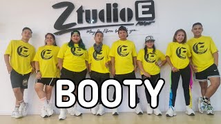 BOOTY by Saucy Santana l POP l ZUMBA l Choreographed by Eforce [upl. by Ahsead649]