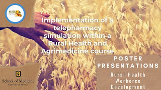 Implementation of a telepharmacy simulation within a Rural Health and Agrimedicine course [upl. by Mccallum]