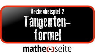 Tangentengleichung  Normalengleichung bestimmen über Tangentenformel  Normalenformel Beispiel 2 [upl. by Menides931]