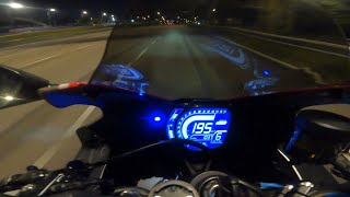 Honda CBR250RR Night Run Onboard  Pure Sound🔥  Top Speed [upl. by Taylor]