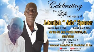 Thanksgiving Service For the Life of Adonijah quotAdoquot Spencer [upl. by Airliah]