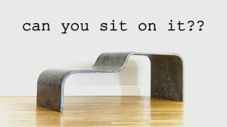 DIY UltraThin Curved Concrete Bench  How to Make [upl. by Estele]