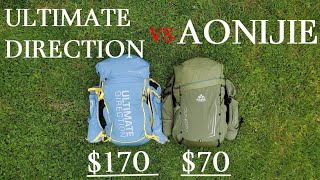 170 Ultimate Direction Fastpack VS 70 Copycat Review of the Aonijie C9111 [upl. by Perkin]