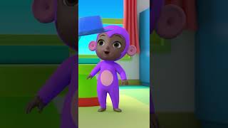 Five Little Monkey  children songs  NuNuTv Nursery Rhymes shorts [upl. by Htabmas]