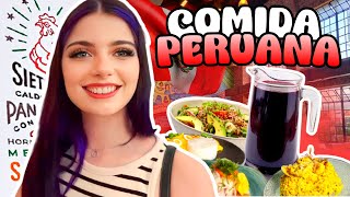 PROBANDO COMIDA PERUANA 🇵🇪 🦙😎 [upl. by Eldreeda]